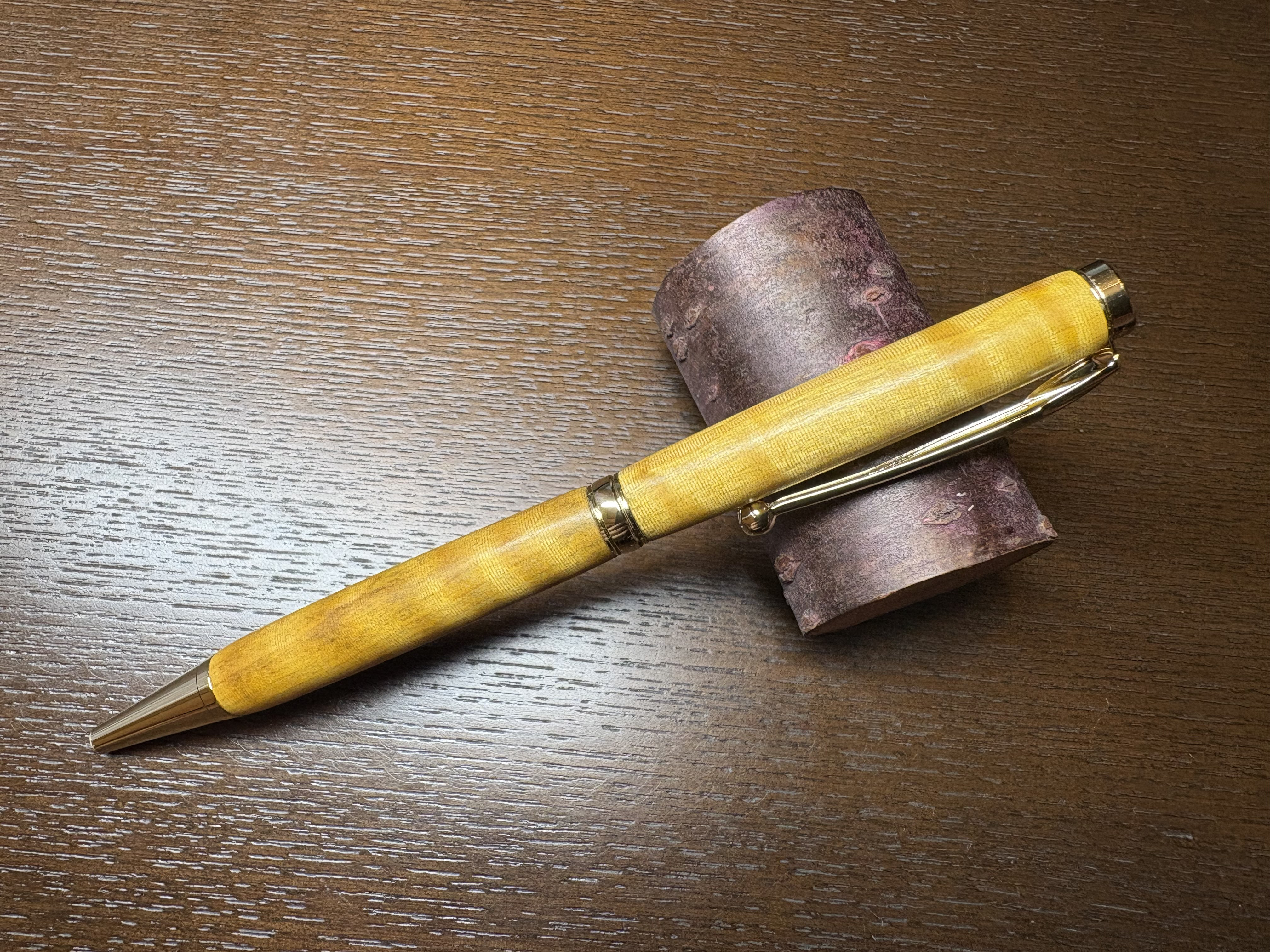 トチ　縮杢　ボールペン