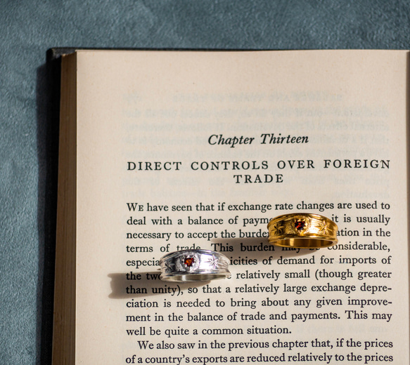 Stellar heart garnet ring      ハートのガーネットリング/送料無料 10枚目の画像