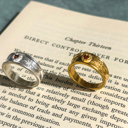 Stellar heart garnet ring      ハートのガーネットリング/送料無料 8枚目の画像