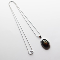 銀河 七宝焼のペンダント 箔ちらし七宝 5枚目の画像