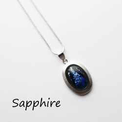 銀河 七宝焼のペンダント 箔ちらし七宝 9枚目の画像