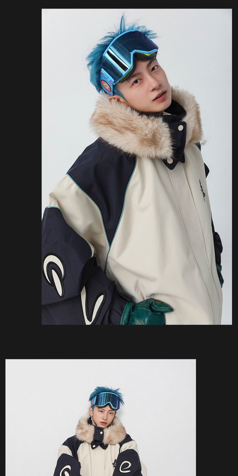 25-26秋冬限定 スノーボードウェア スノボウェア スキーウェア 迷彩 パンツ ベージュ ジャケット SN002