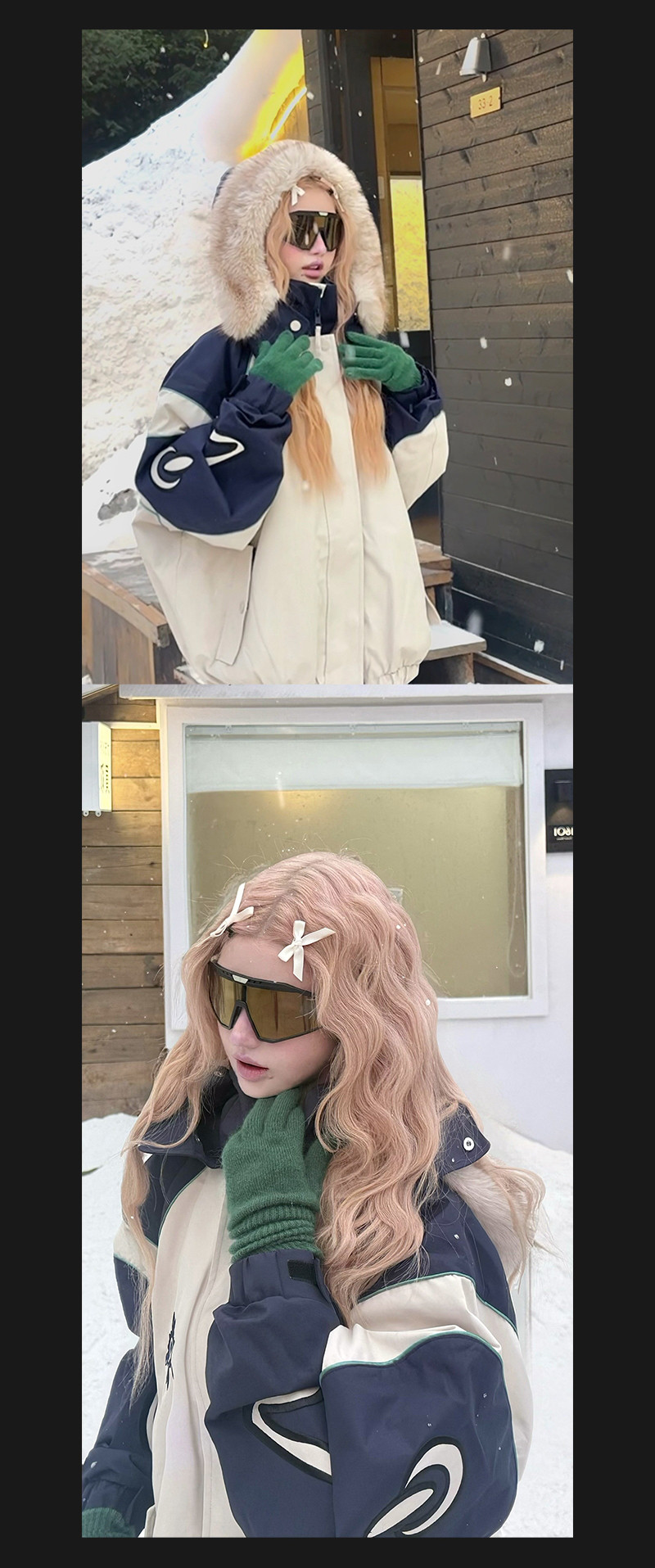 25-26秋冬限定 スノーボードウェア スノボウェア スキーウェア 迷彩 パンツ ベージュ ジャケット SN002