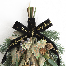 クリスマス☆ベルショートスワッグ【受注制作】 5枚目の画像