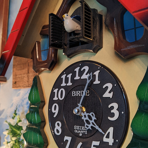 当時物 骨董品の時計 鳩時計 壁掛け時計 振り子時計 ウォール