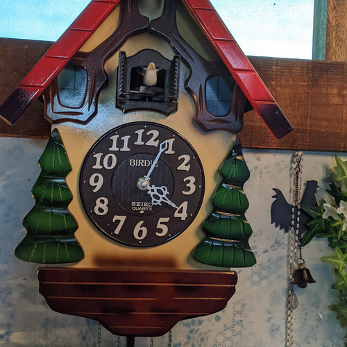 当時物 骨董品の時計 鳩時計 壁掛け時計 振り子時計 ウォール