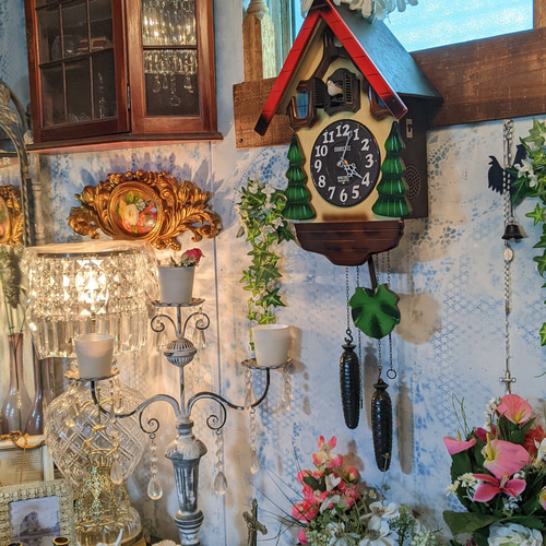 当時物 骨董品の時計 鳩時計 壁掛け時計 振り子時計 ウォール