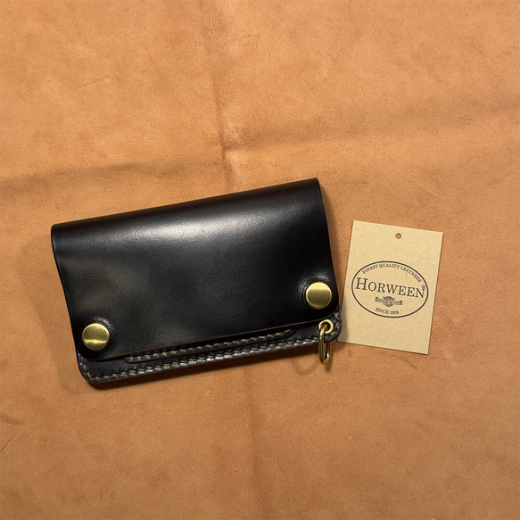 クロムエクセル・ブラック茶芯｜ミドルトラッカーウォレット blackchaser_rtw-typ03bce