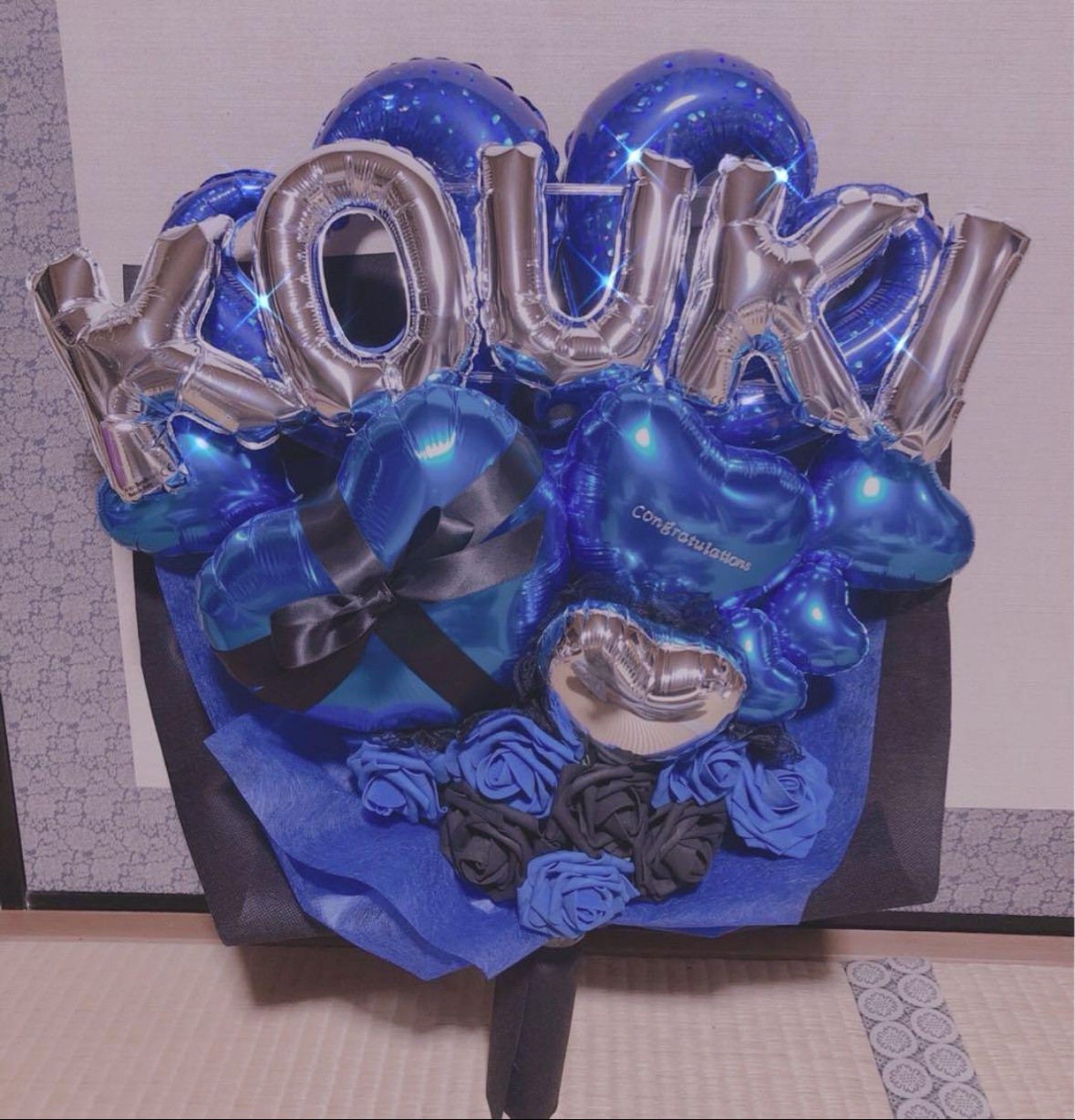 成人式　卒業　バルーンブーケ　バルーンギフト　成人祝い　バルーンアレンジ  生誕祭　推し