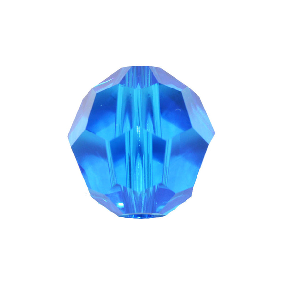 スワロフスキー ＃５０００ カプリブルー ８ｍｍ クリスタライズ ビーズ 1枚目の画像