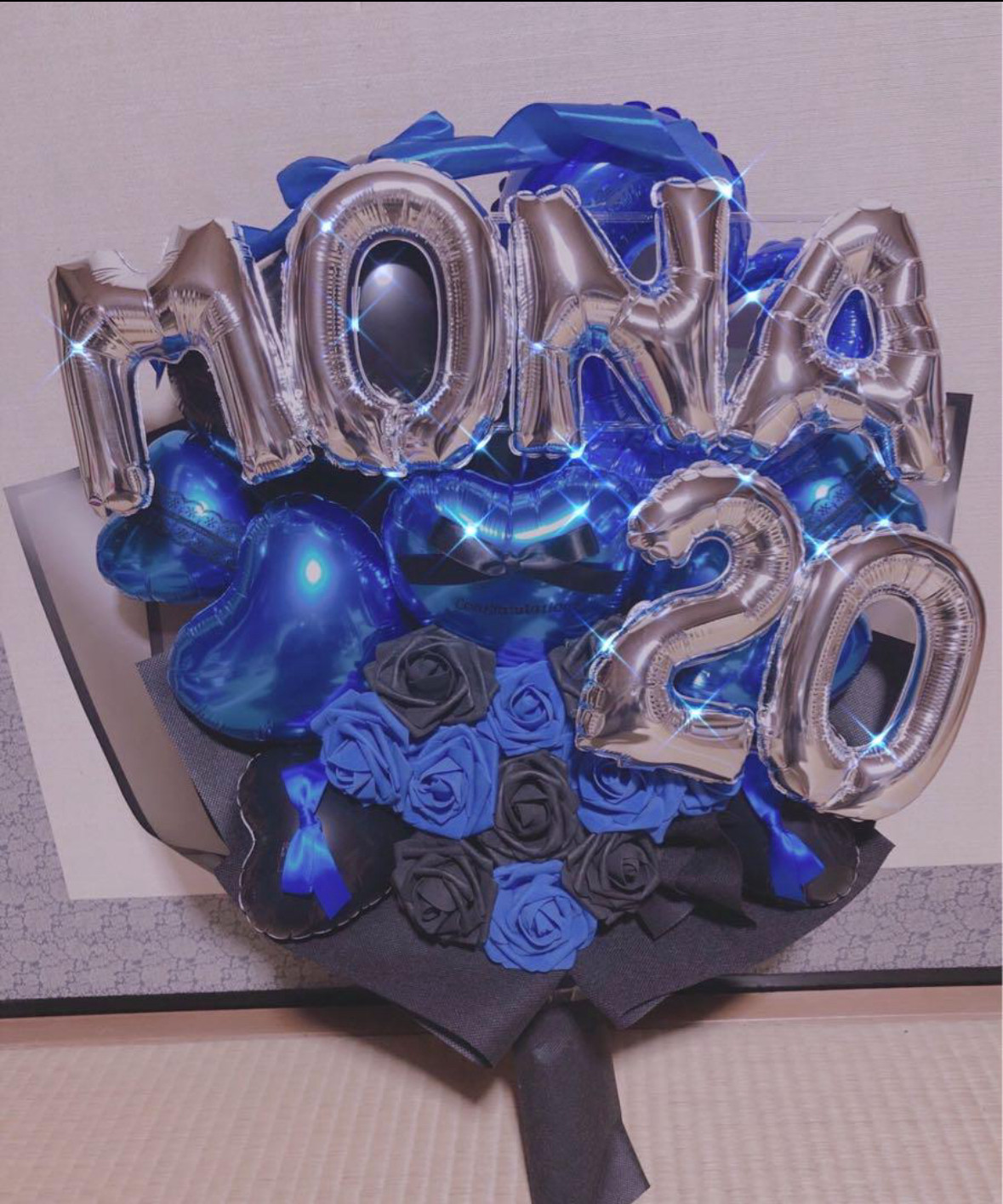 成人式　卒業　バルーンブーケ　バルーンギフト　花束　成人祝い　卒業祝い　生誕祭　推し