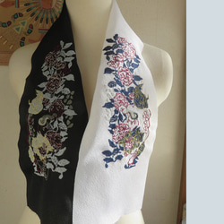 刺繍半衿・唐獅子牡丹 10枚目の画像