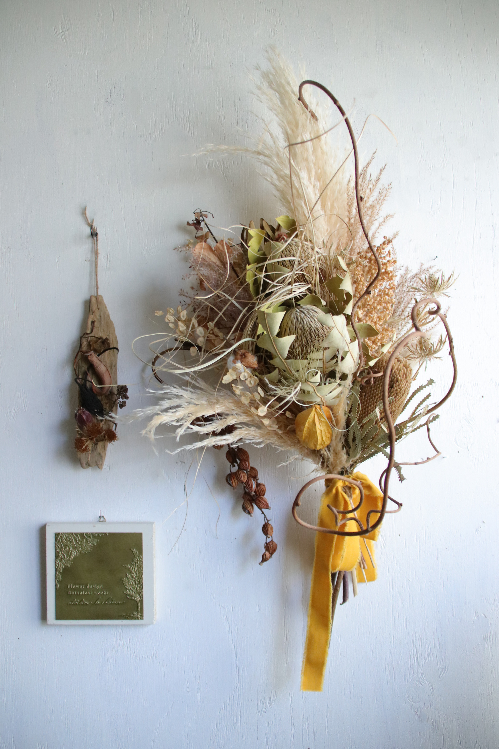 実りの秋スワッグ/ドライフラワー