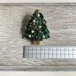 【Forest tree】クリスマスツリー刺繍ブローチ⭐︎クリスマスギフト⭐︎受注制作品 7枚目の画像