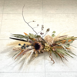 キングプロテア大きめドライフラワースワッグ ドライフラワーブーケ