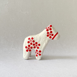 2026干支 午 正月飾り 招福 馬 張り子 張子 七宝模様 はりこ 干支