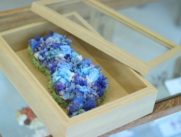 【Flower cat 】ネコのドライフラワーBOX お好きな色で作ります。フラワーギフト　誕生日　結婚式　ねこ　猫　 6枚目の画像