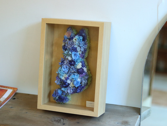 【Flower cat 】ネコのドライフラワーBOX お好きな色で作ります。フラワーギフト　誕生日　結婚式　ねこ　猫　 7枚目の画像