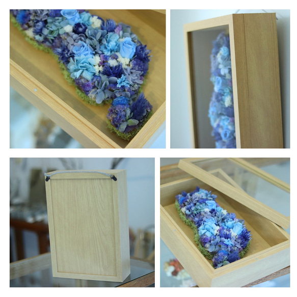 【Flower cat 】ネコのドライフラワーBOX お好きな色で作ります。フラワーギフト　誕生日　結婚式　ねこ　猫　 4枚目の画像