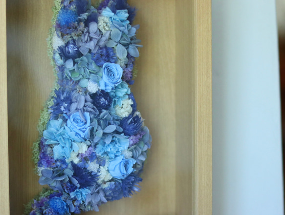 【Flower cat 】ネコのドライフラワーBOX お好きな色で作ります。フラワーギフト　誕生日　結婚式　ねこ　猫　 14枚目の画像