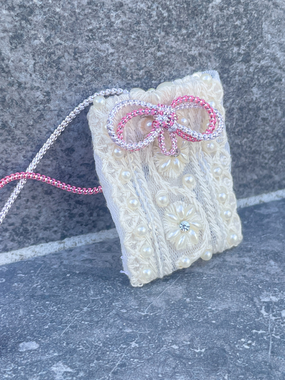 インド刺繍【絆】のお守り✨ペットのお守り/メモリアルお守り/ずっと心