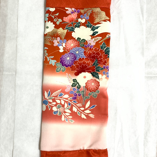 正絹】着物リメイク ねじりスヌード／シルクネックウォーマー［N020