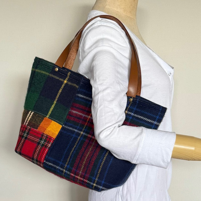 2025タータンチェックトートバック【横】　受注製作
