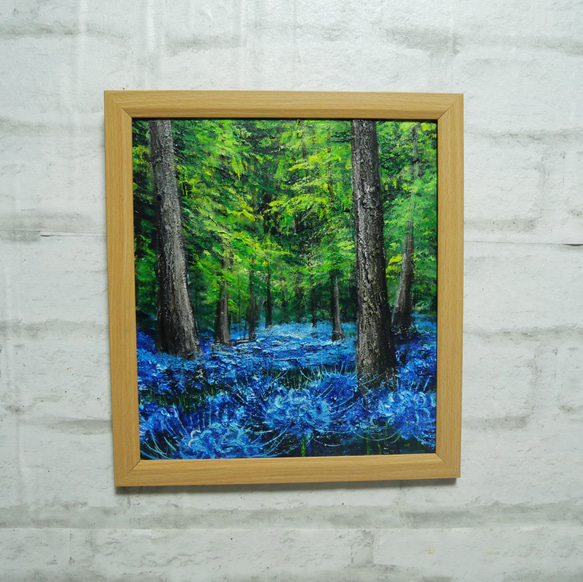 油絵 油彩 油彩画 絵 絵画 絵【彼岸花の森】 油絵 油彩 油彩画 絵画