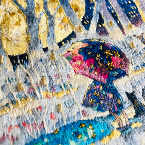 トロイメライ 刺繍絵画（額装） 絵画 渥美彩〜糸彩itosai〜 通販