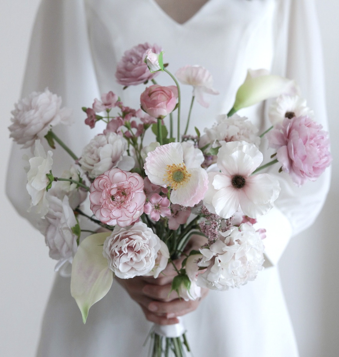 【即納・春におすすめ】大人可愛いを叶える♡ピンクのふわふわブーケ／前撮り・挙式・二次会・冬婚・春婚