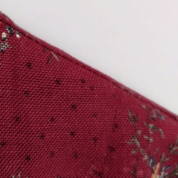 再販！× 6  新型！ ボタニカルコットンの前開きトップ  リングスラブエンジェルソフト加工  ワインレッド 14枚目の画像