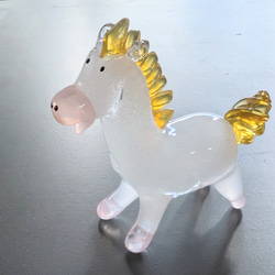 ウランガラス うさぎ チェコガラス 置物 ペーパーウェイト 文鎮