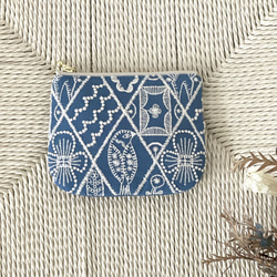 ⚮̈ミナペルホネン ティッシュポーチ symphony blue ポーチ