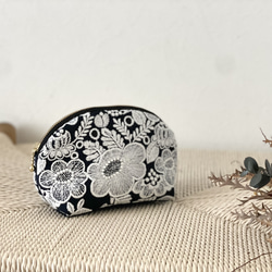 ⚮̈ミナペルホネン tambourine navy まるっこポシェットさん