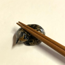 猫の箸置き三態（サビ）　はしおき　サビ猫　陶器　 4枚目の画像