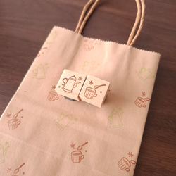 【数量限定】迷ったらコレ♪　お得な9個セット キッチン道具　はんこ　スタンプ　消しゴムはんこ　手帳　日記 6枚目の画像