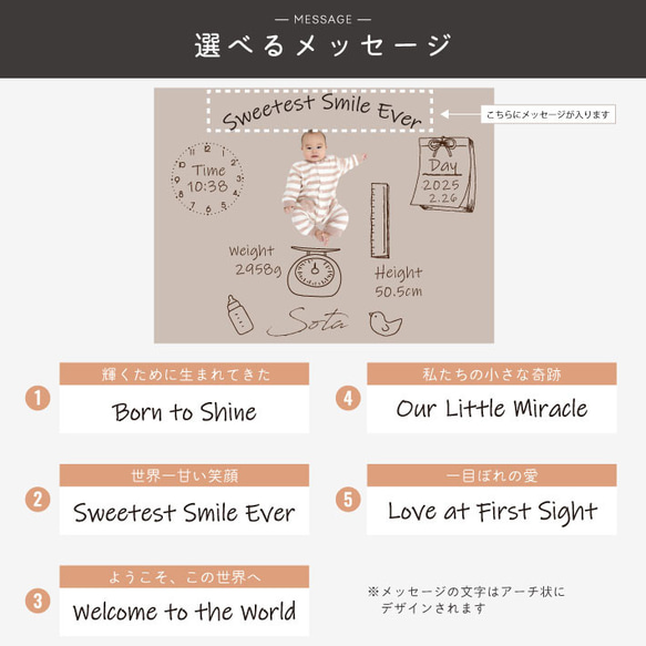 P40 写真入り メモリアル ブランケット (ひざ掛け 膝掛け ミニブランケット 写真 赤ちゃん フルカラー プリント 6枚目の画像