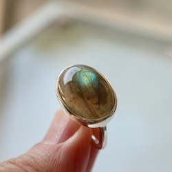 K10[人魚のmoss aquamarine]ring モスアクアマリン 指輪・リング
