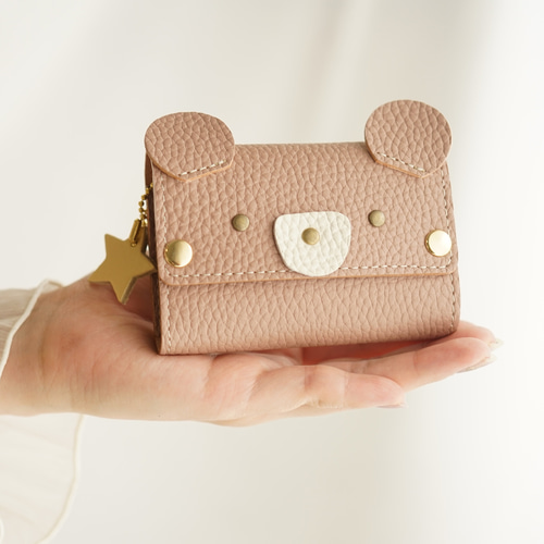 本革 [ くまちゃん ] 財布 / hoshinooto / ミニ財布 二つ折り財布