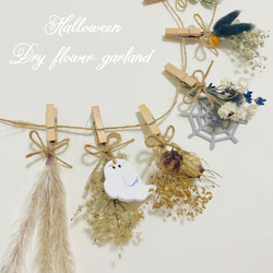 ドライフラワーガーランド ハロウィンドライフラワーガーランド