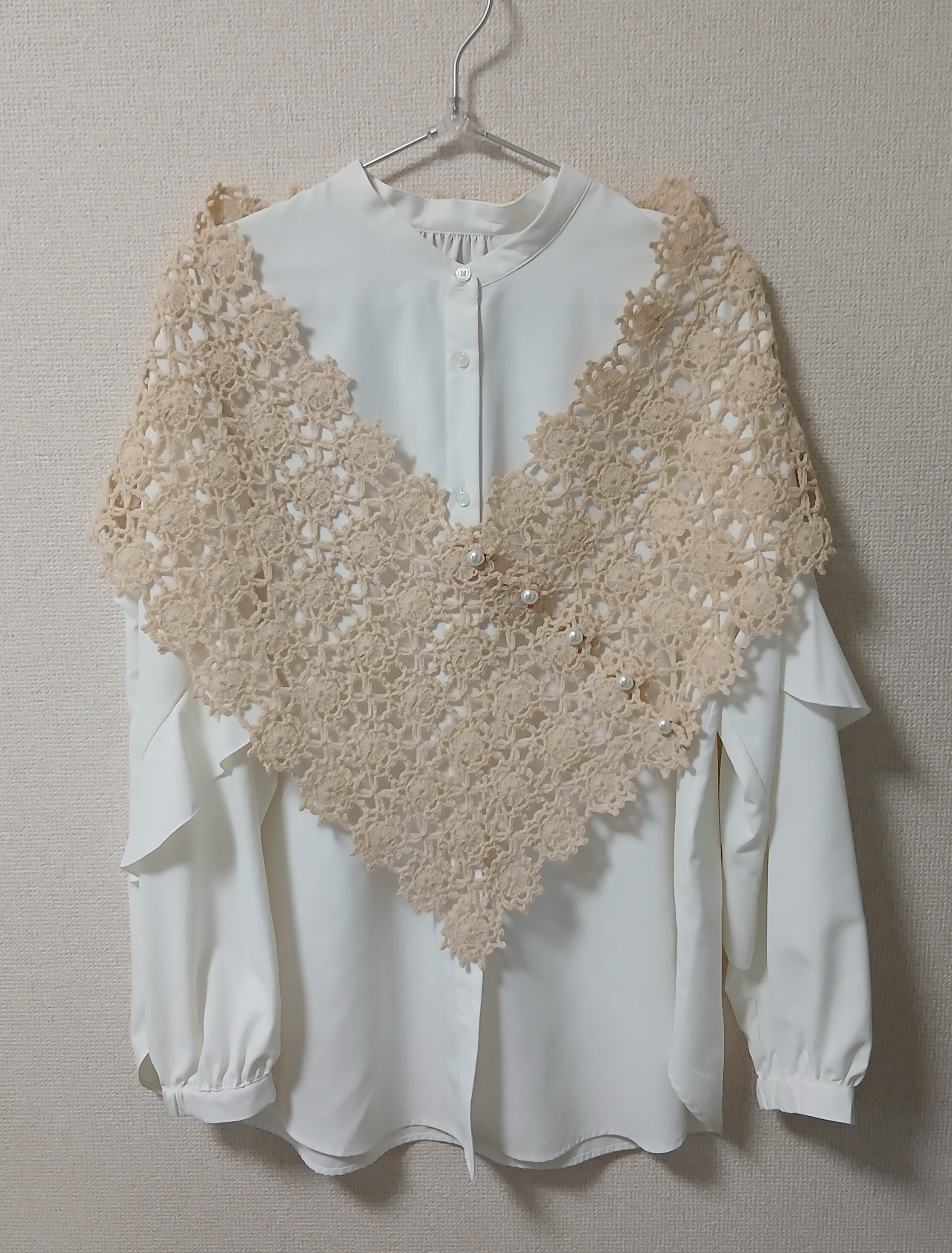 万能ショール〈Ivory〉やさしさをまとう一枚+シュシュのおまけ付き