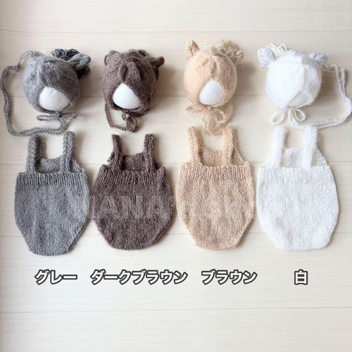 Lかごセット【ブラウン馬】♪ニューボーンフォト撮影衣装 小道具　干支　月齢フォト Lかごセット【ブラウン馬】♪ニューボーンフォト撮影衣装 小道具 干支