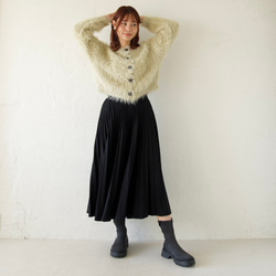 ﾓﾘﾉｶﾞｯｺｳ しっかり厚手素材ラメプリーツスカート（ブラック）｜mg-sk18-bk 14枚目の画像