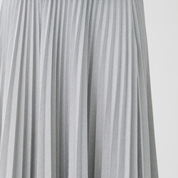 ﾓﾘﾉｶﾞｯｺｳ しっかり厚手素材ラメプリーツスカート（シルバー）｜mg-sk18-si 2枚目の画像