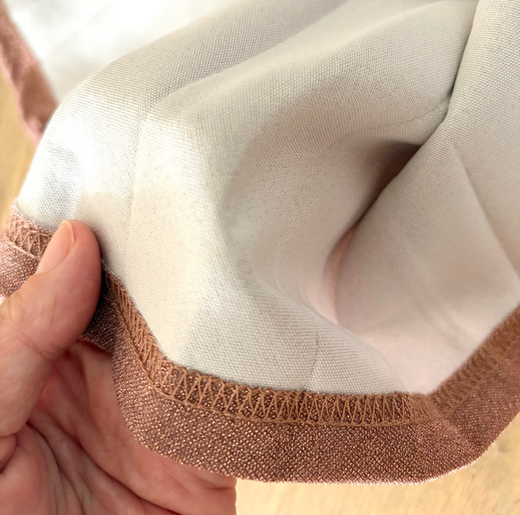 ﾓﾘﾉｶﾞｯｺｳ しっかり厚手素材ラメプリーツスカート（ピンクベージュ）｜mg-sk18-pk 12枚目の画像