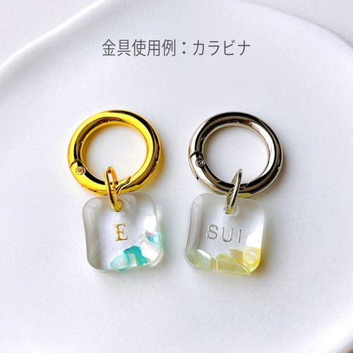 名入れ 文字入れ】シェル＊レジンキーホルダー＊推し活＊クリア