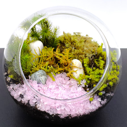 ステンドグラス テラリウム （造花付き） ステンドグラステラリウムの通販 | iichi 日々の暮らしを