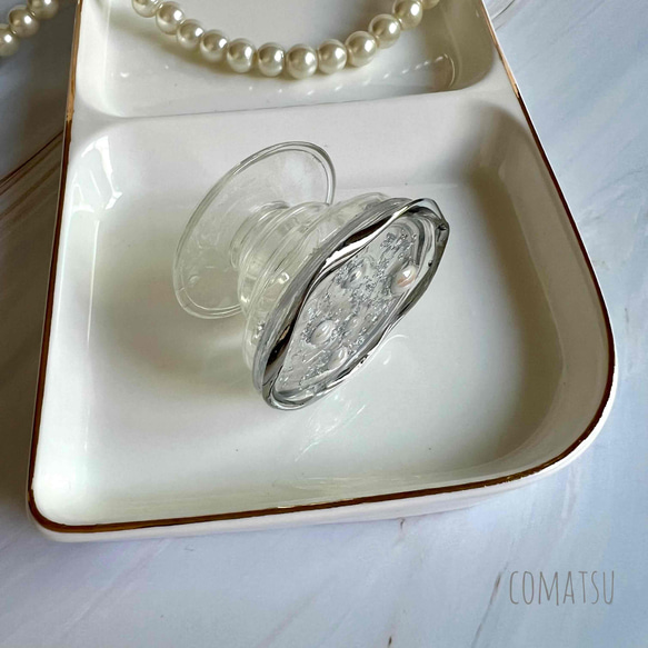 大人ニュアンス仕立て .゜newシリーズ スマホグリップ ソケット スマホスタンド スマホアイテム 3枚目の画像