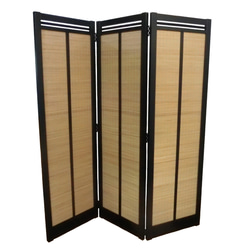 和風 衝立 格子 W106.5H88 メープル無垢材 ⑤ パーテーション