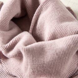 ◇洗濯可【2種類ネック 肌に優しい シルク タートルネック】ロータスピンク 保湿、保温抜群 T-00086 6枚目の画像